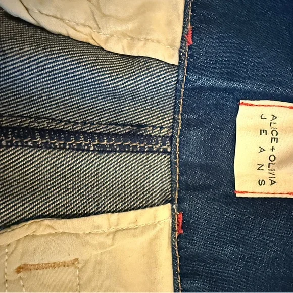 Alice and Olivia Anders low rise pleated jeans - Picture 6 of 8